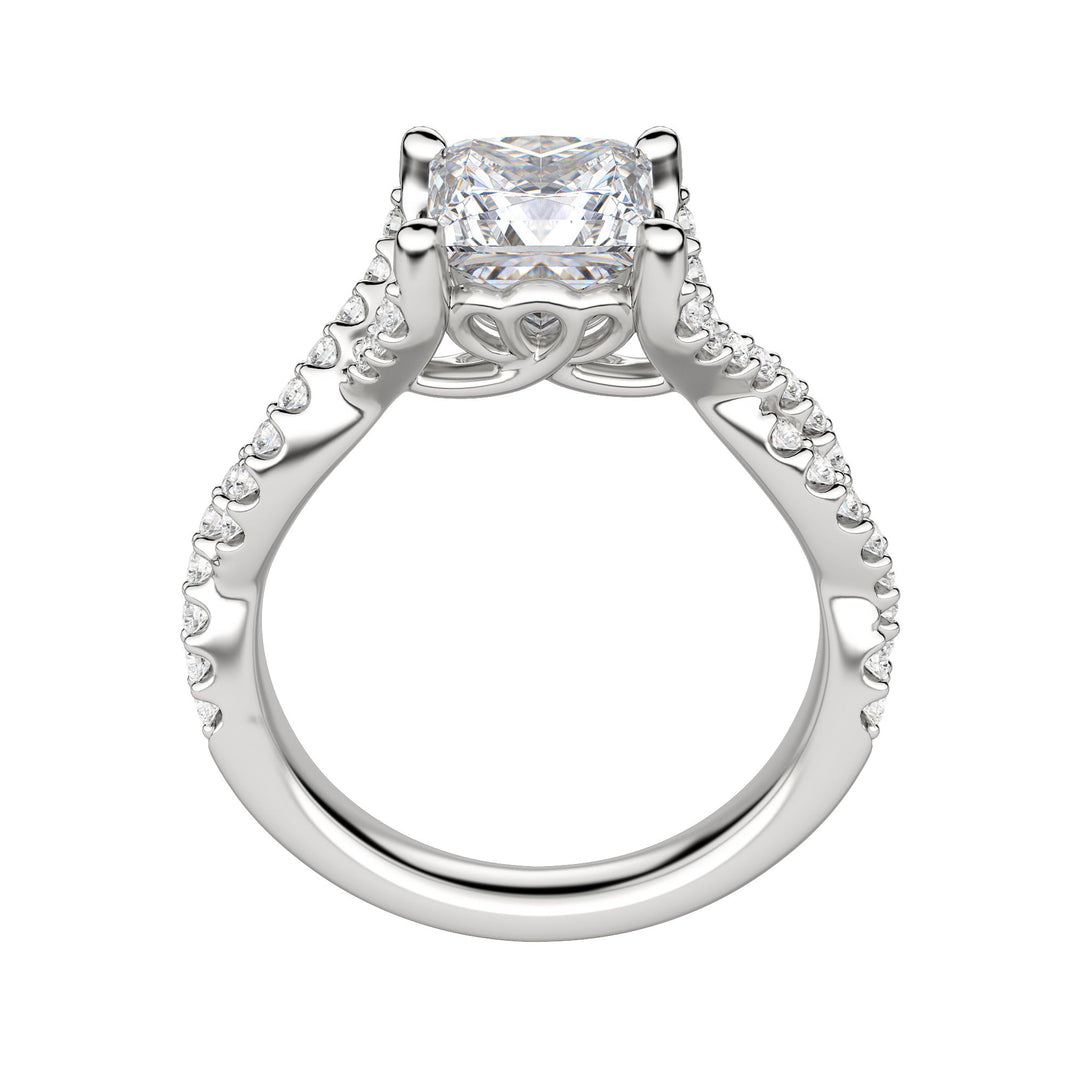 DITA PRINCESS CUT MOISSANITE ENGAGEMENT RING