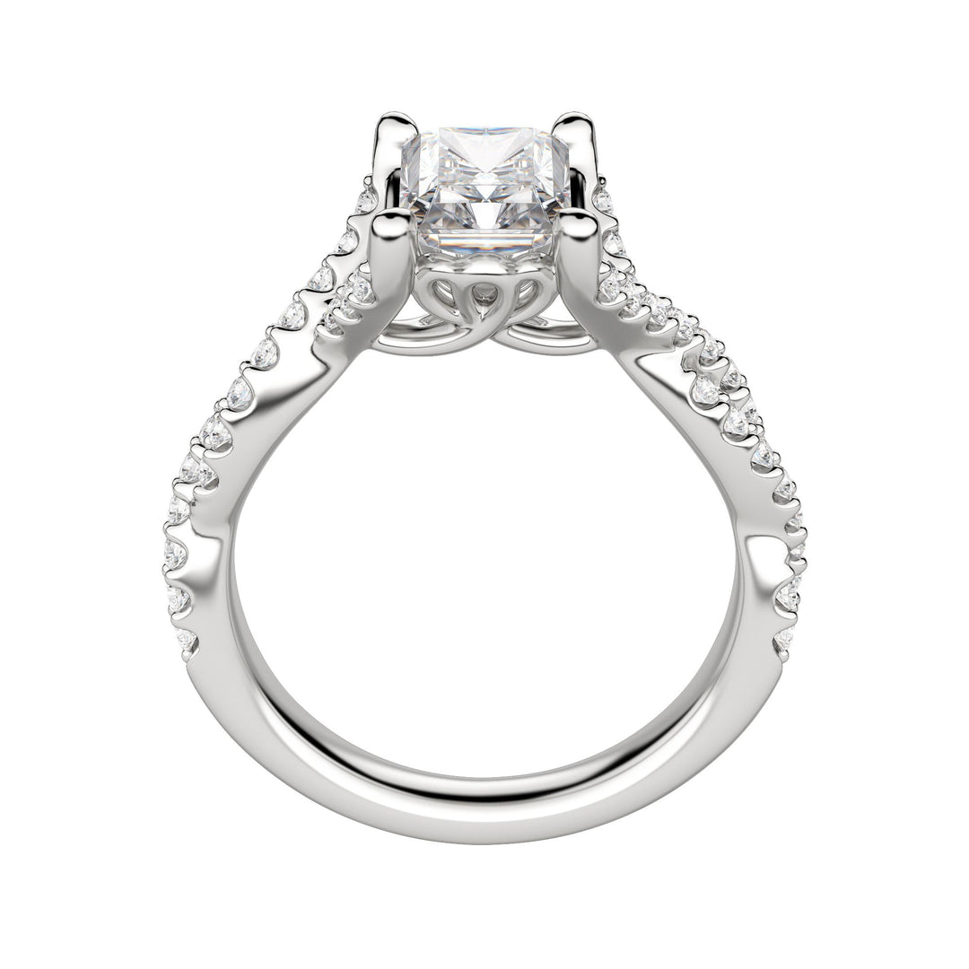 DITA RADIANT CUT MOISSANITE ENGAGEMENT RING