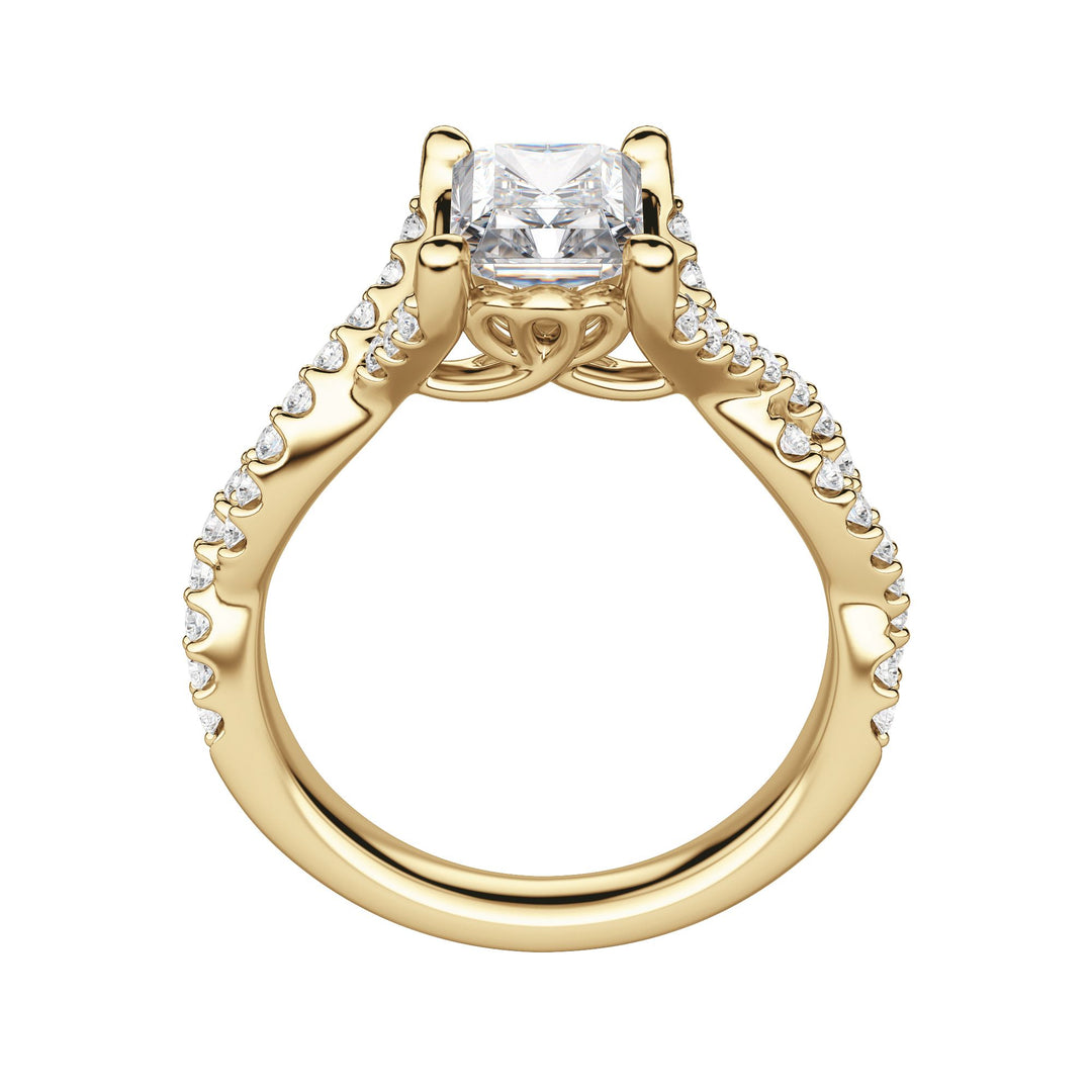 DITA RADIANT CUT MOISSANITE ENGAGEMENT RING