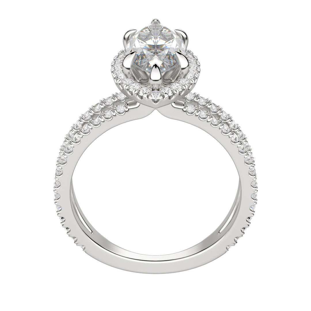 DUET HALO MARQUISE CUT ENGAGEMENT RING