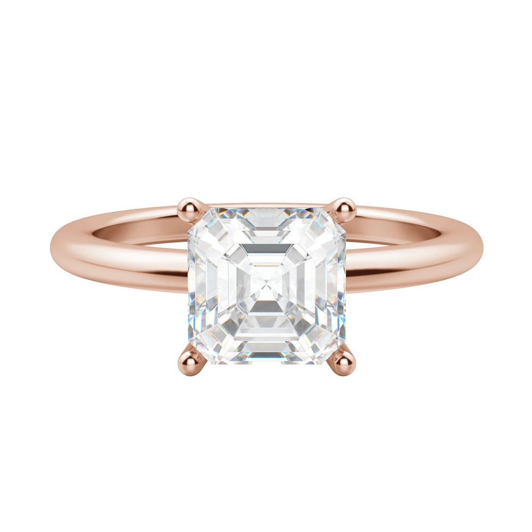 EAVE CLASSIC ASSCHER CUT MOISSANITE ENGAGEMENT RING