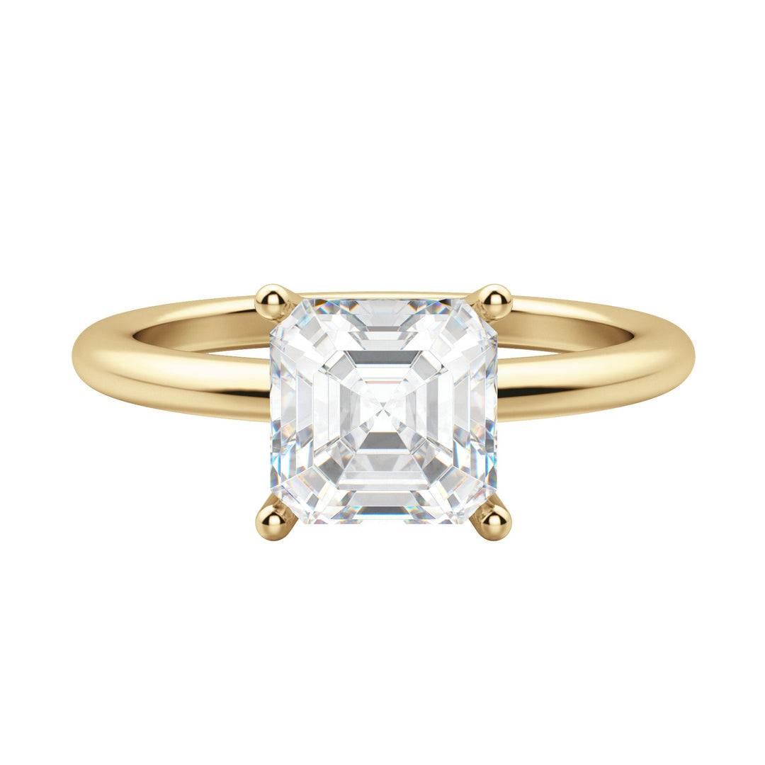 EAVE CLASSIC ASSCHER CUT MOISSANITE ENGAGEMENT RING