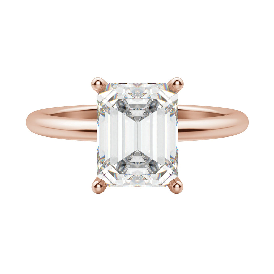 EAVE CLASSIC EMERALD CUT MOISSANITE ENGAGEMENT RING