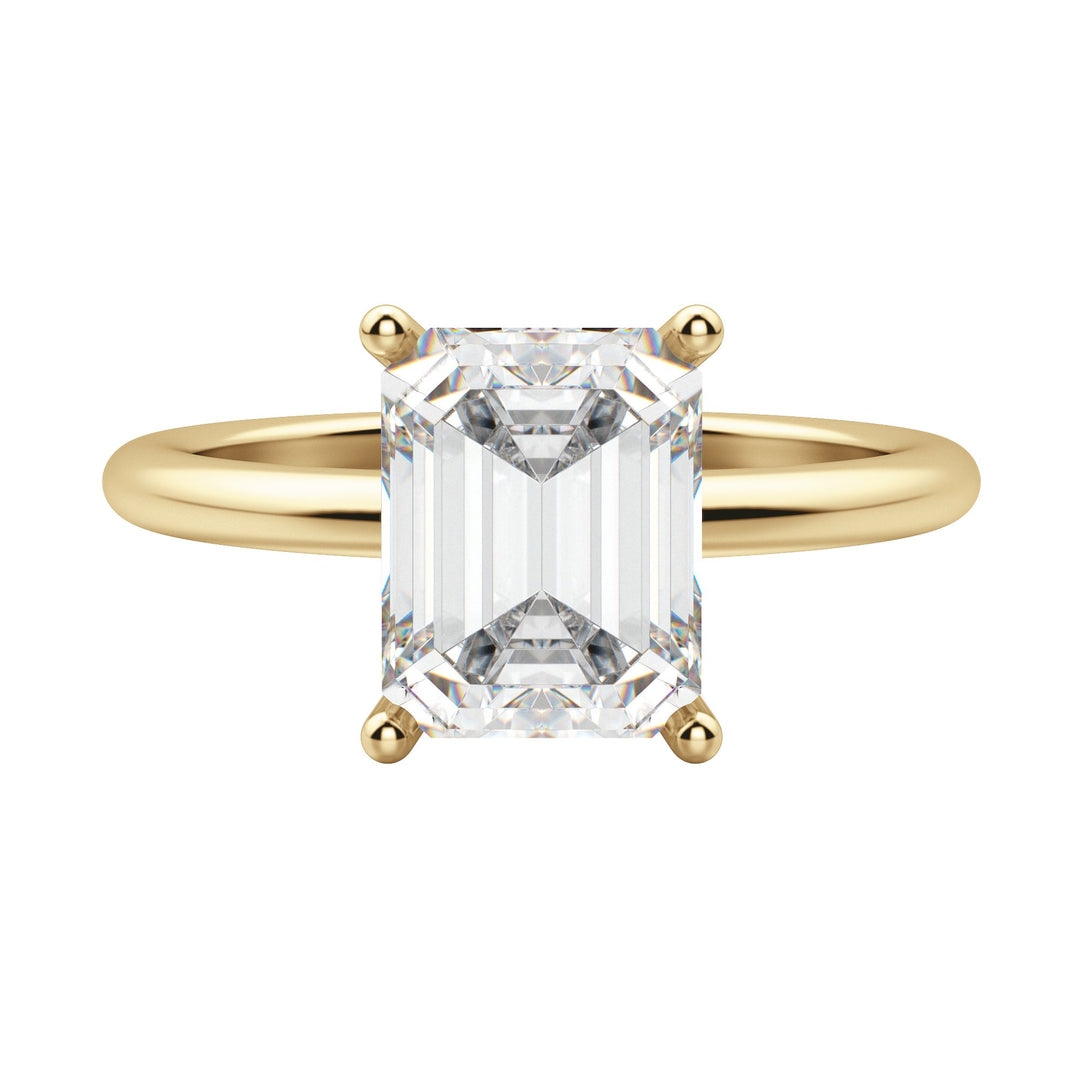 EAVE CLASSIC EMERALD CUT MOISSANITE ENGAGEMENT RING