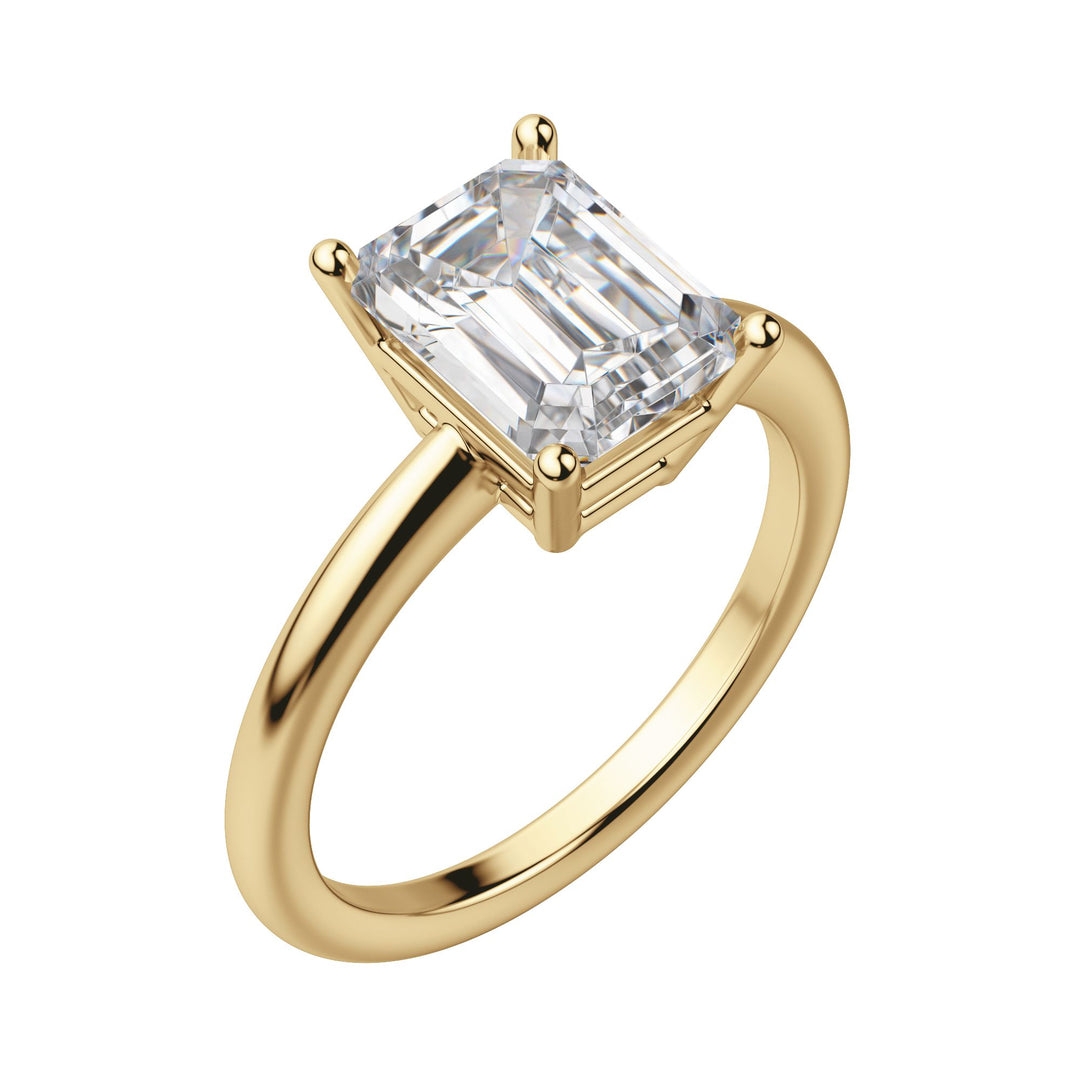 EAVE CLASSIC EMERALD CUT MOISSANITE ENGAGEMENT RING