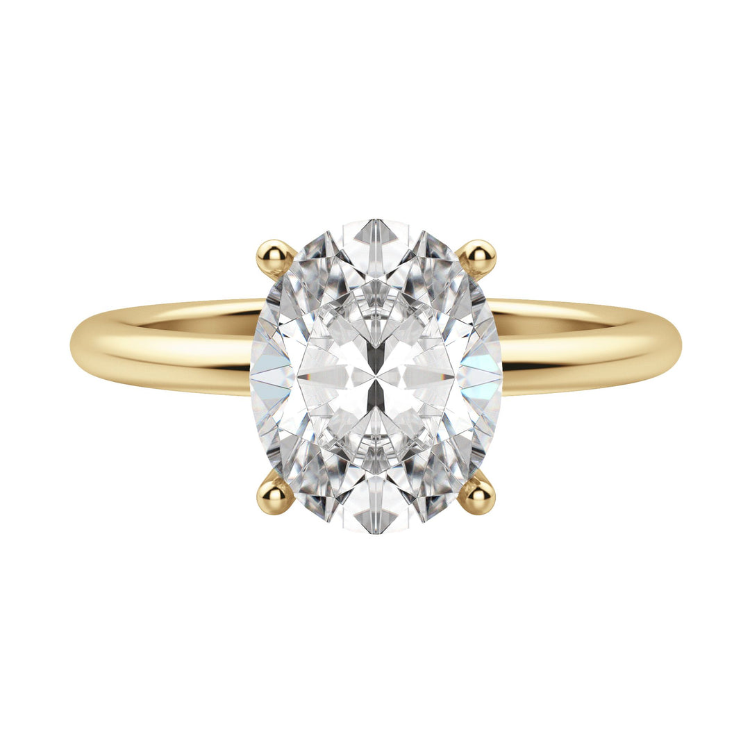 EAVE CLASSIC OVAL CUT MOISSANITE ENGAGEMENT RING