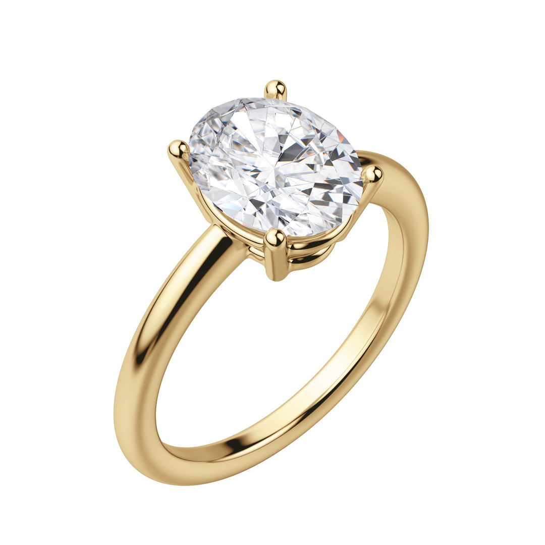 EAVE CLASSIC OVAL CUT MOISSANITE ENGAGEMENT RING