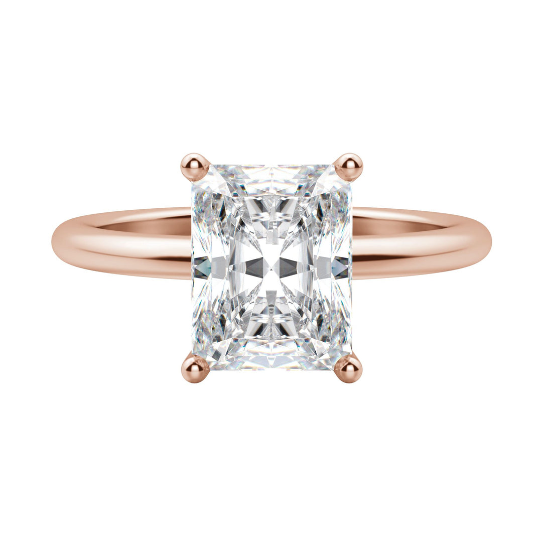 EAVE CLASSIC RADIANT CUT MOISSANITE ENGAGEMENT RING