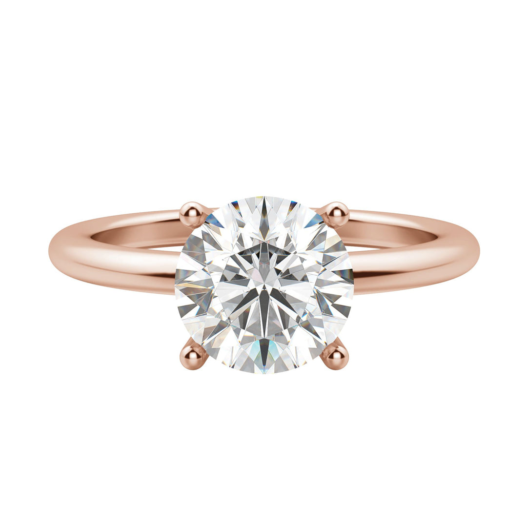 EAVE CLASSIC ROUND CUT MOISSANITE ENGAGEMENT RING