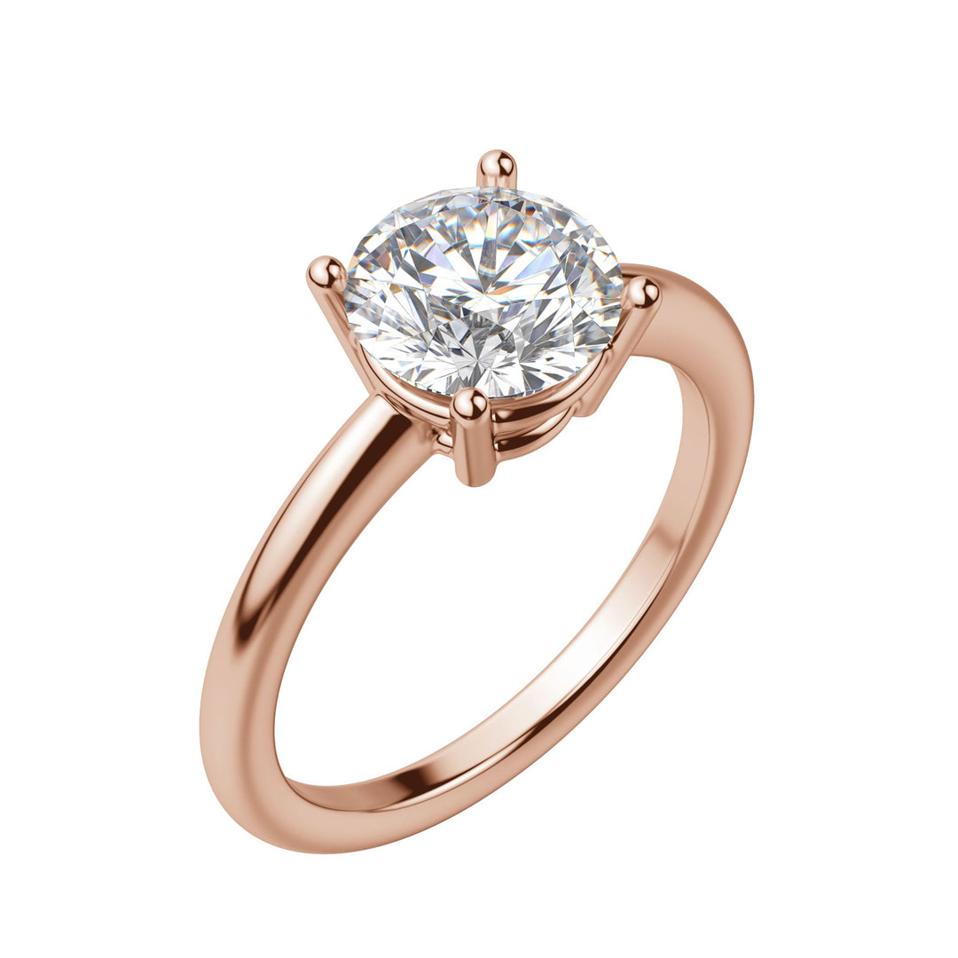 EAVE CLASSIC ROUND CUT MOISSANITE ENGAGEMENT RING