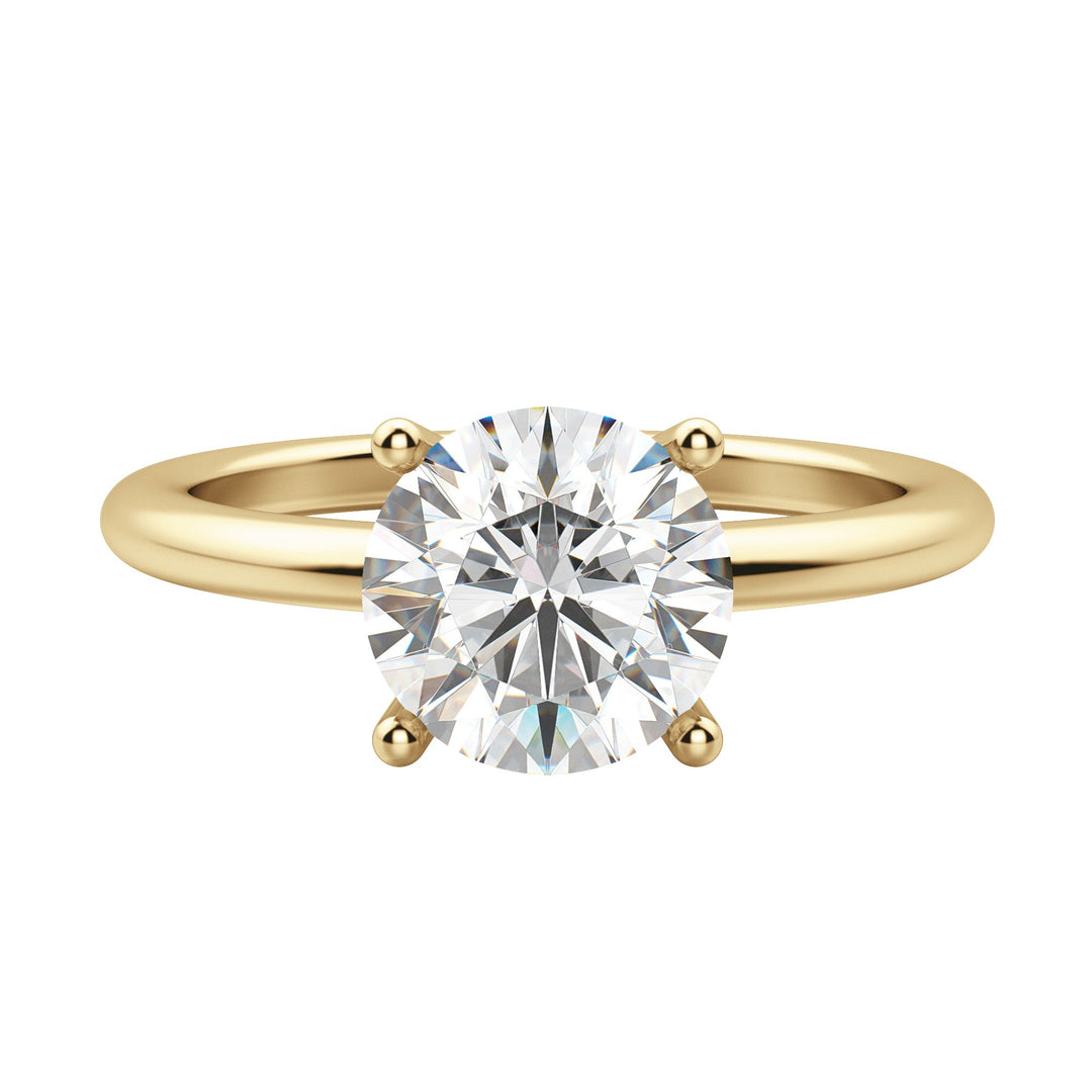 EAVE CLASSIC ROUND CUT MOISSANITE ENGAGEMENT RING