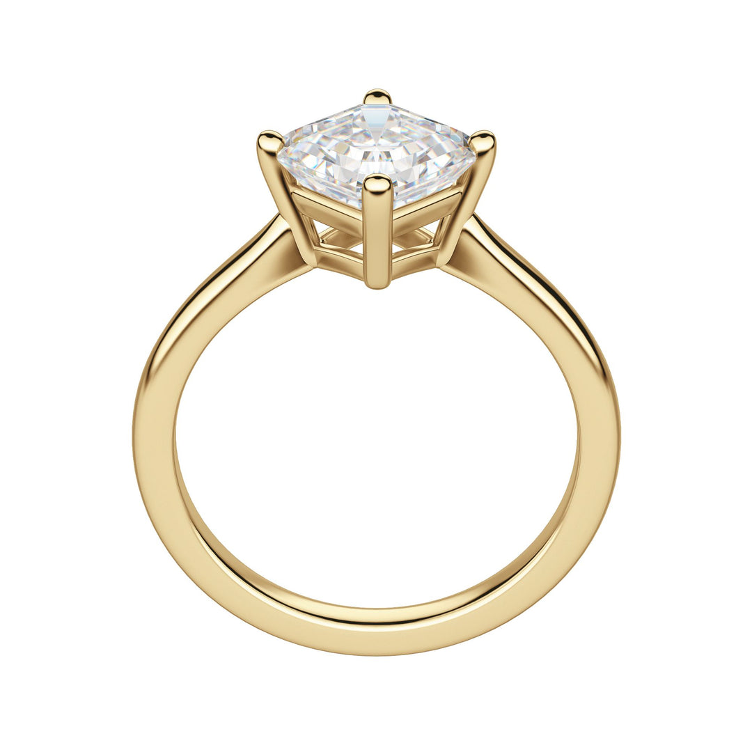 EAVE KITE ASSCHER CUT MOISSANITE ENGAGEMENT RING