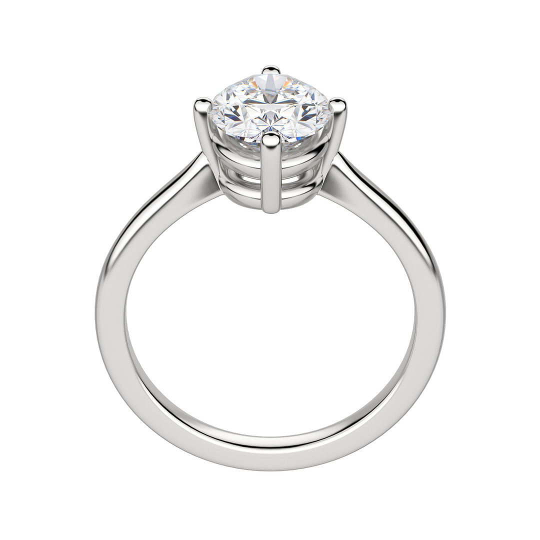 EAVE KITE OVAL CUT MOISSANITE ENGAGEMENT RING