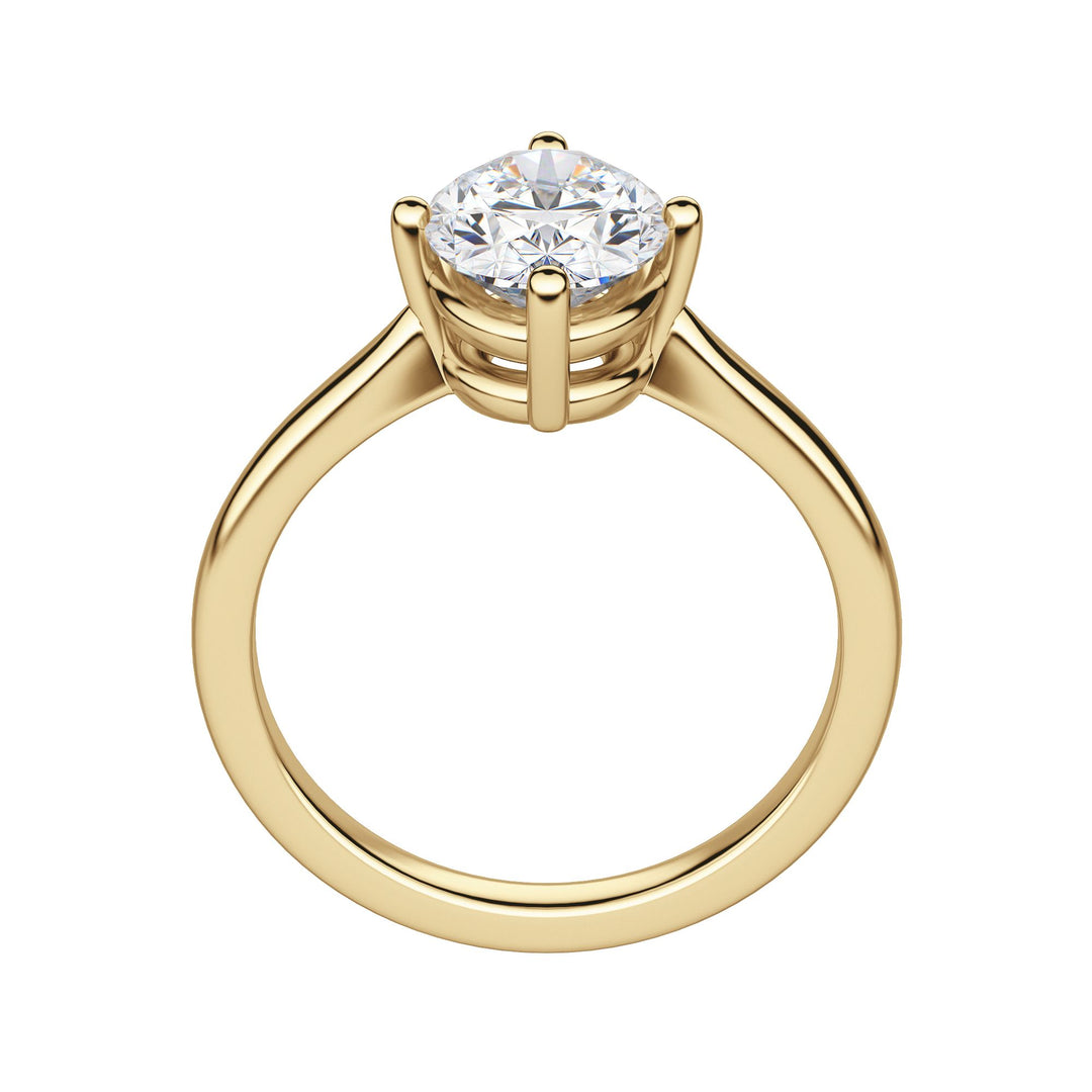 EAVE KITE OVAL CUT MOISSANITE ENGAGEMENT RING