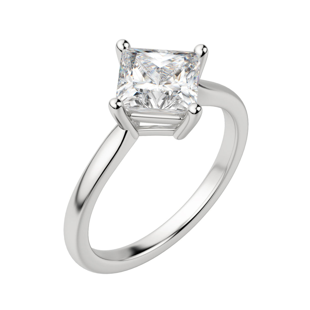 EAVE KITE PRINCESS CUT MOISSANITE ENGAGEMENT RING