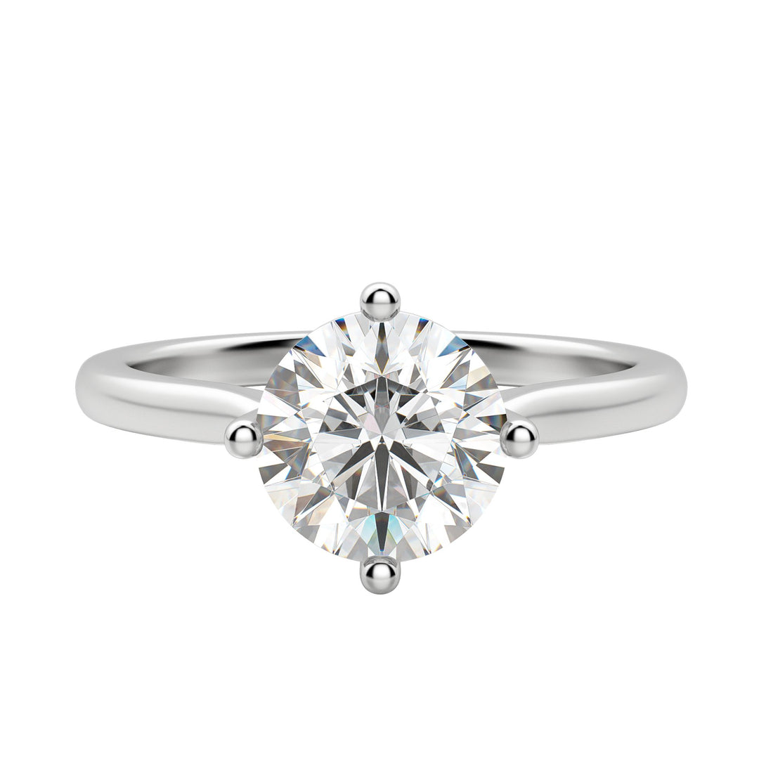 EAVE KITE ROUND CUT MOISSANITE ENGAGEMENT RING