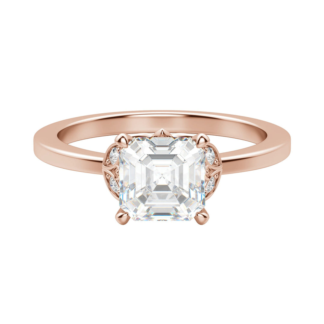 EDEN ASSCHER CUT MOISSANITE ENGAGEMENT RING