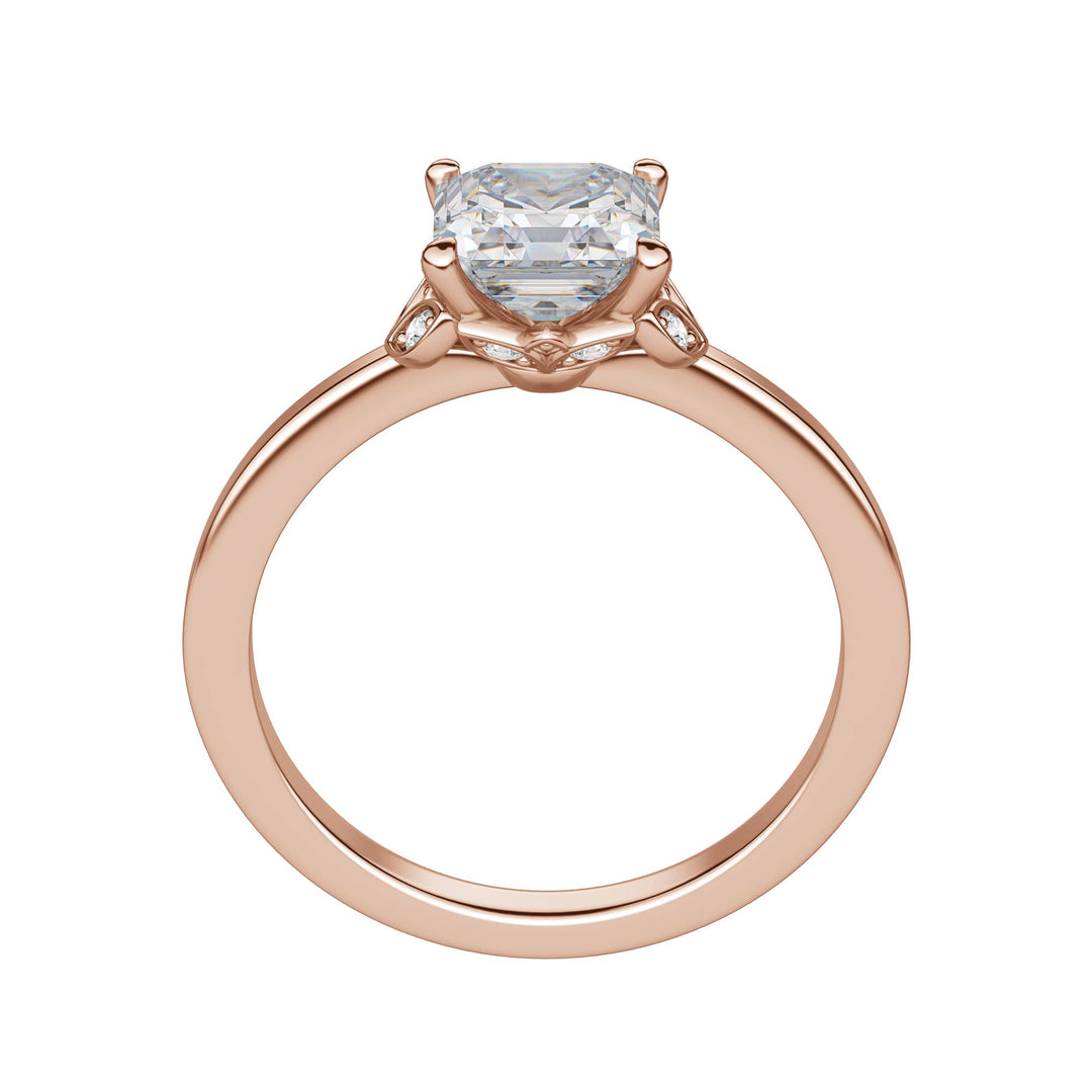 EDEN ASSCHER CUT MOISSANITE ENGAGEMENT RING