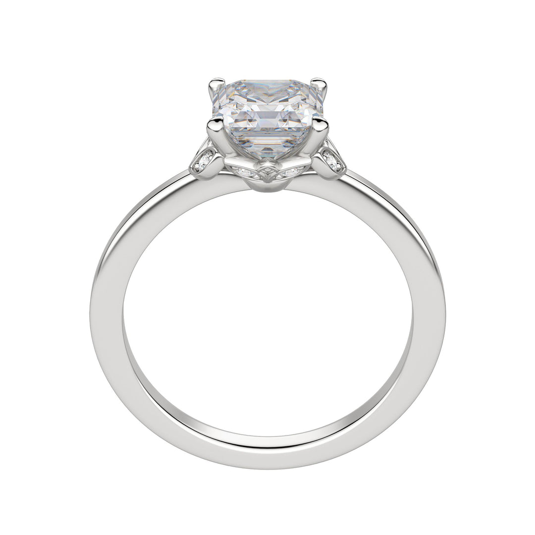 EDEN ASSCHER CUT MOISSANITE ENGAGEMENT RING