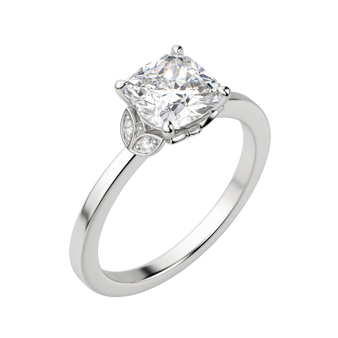 EDEN CUSHION CUT MOISSANITE ENGAGEMENT RING