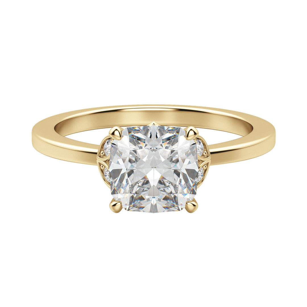 EDEN CUSHION CUT MOISSANITE ENGAGEMENT RING