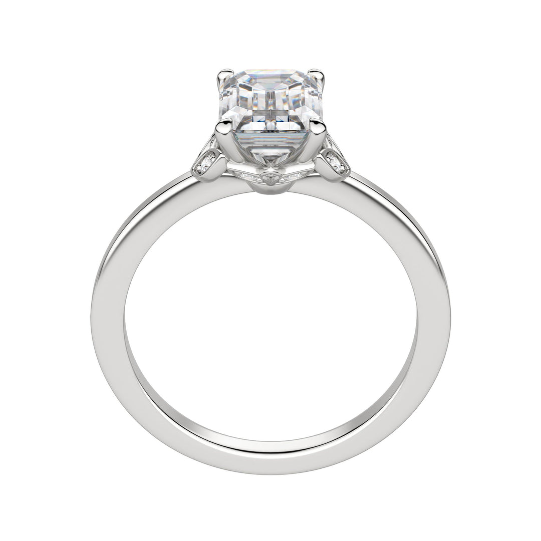 EDEN EMERALD CUT MOISSANITE ENGAGEMENT RING