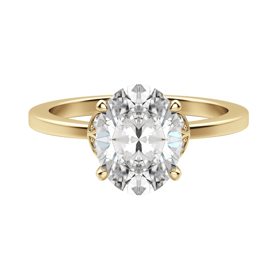 EDEN OVAL CUT MOISSANITE ENGAGEMENT RING