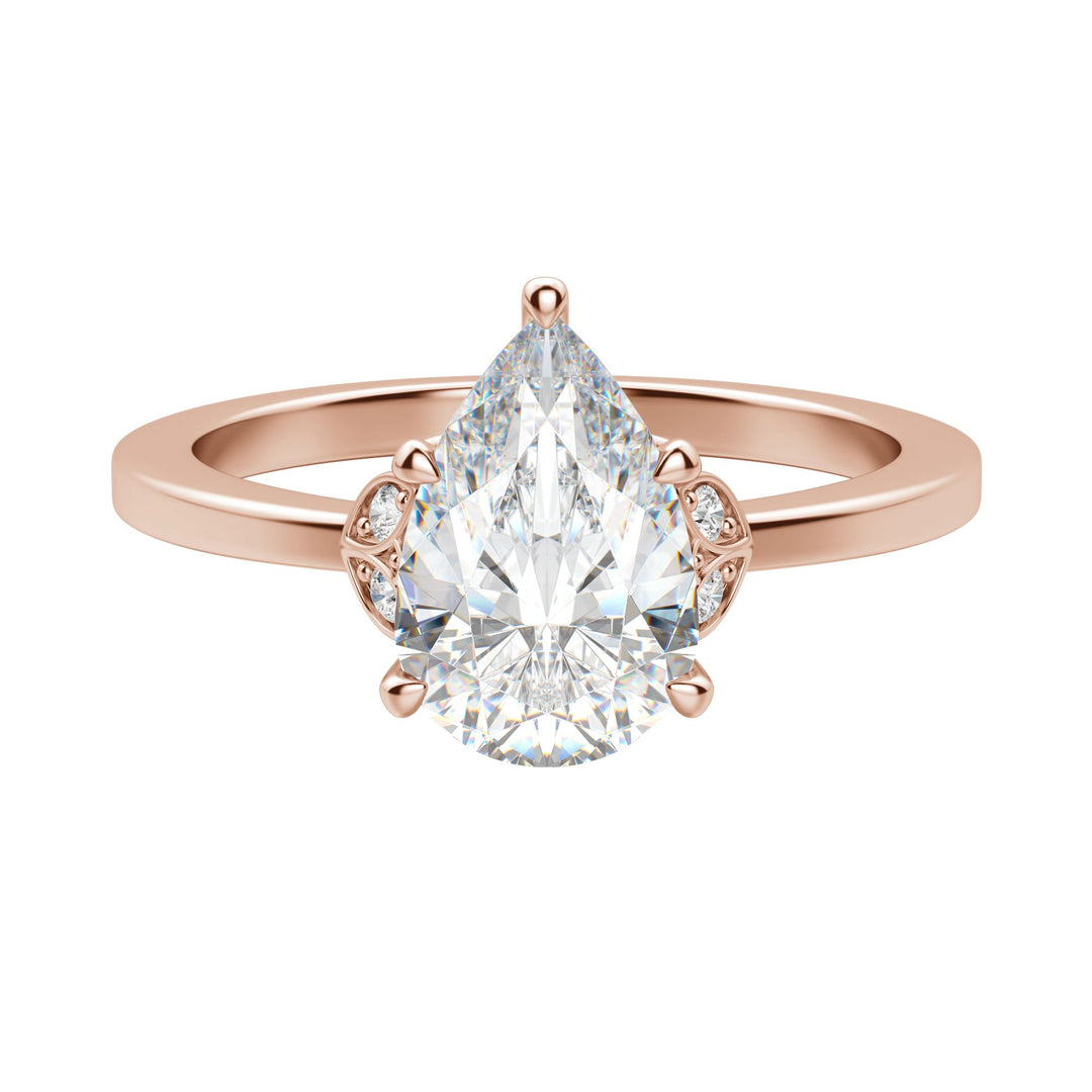 EDEN PEAR CUT MOISSANITE ENGAGEMENT RING