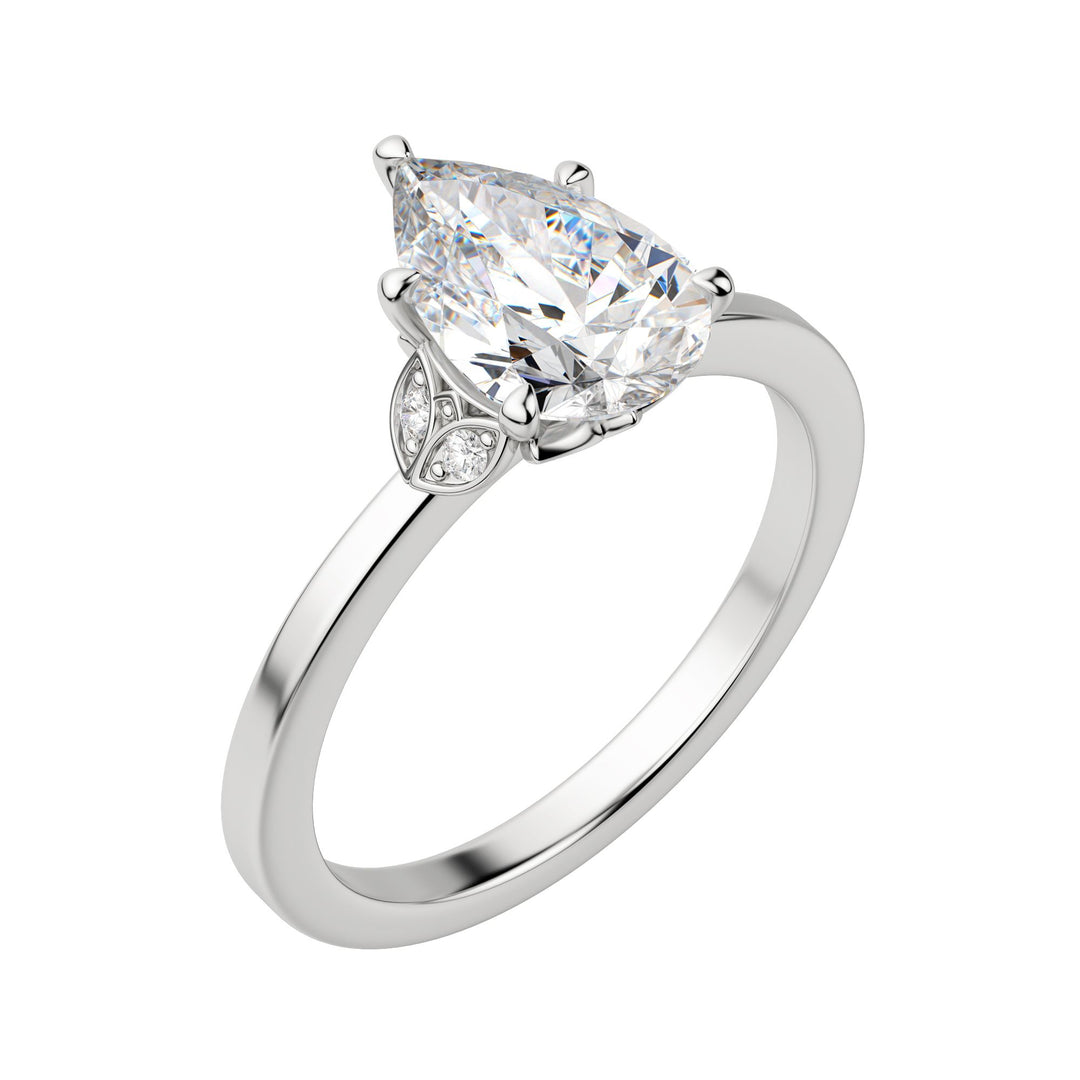 EDEN PEAR CUT MOISSANITE ENGAGEMENT RING