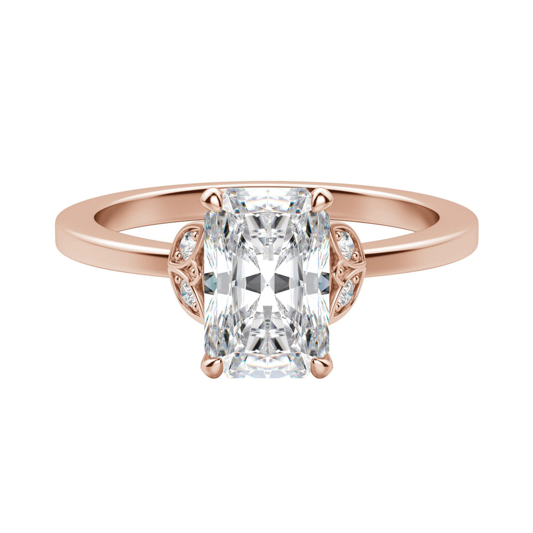 EDEN RADIANT CUT MOISSANITE ENGAGEMENT RING