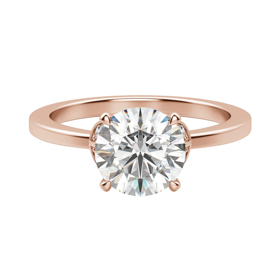 EDEN ROUND CUT MOISSANITE ENGAGEMENT RING