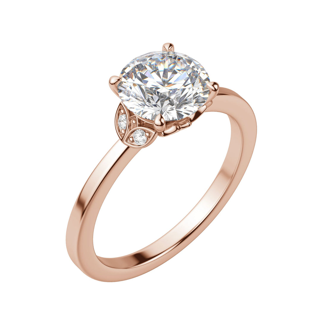 EDEN ROUND CUT MOISSANITE ENGAGEMENT RING