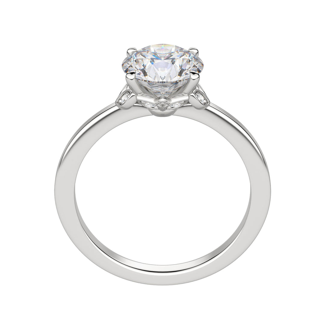 EDEN ROUND CUT MOISSANITE ENGAGEMENT RING