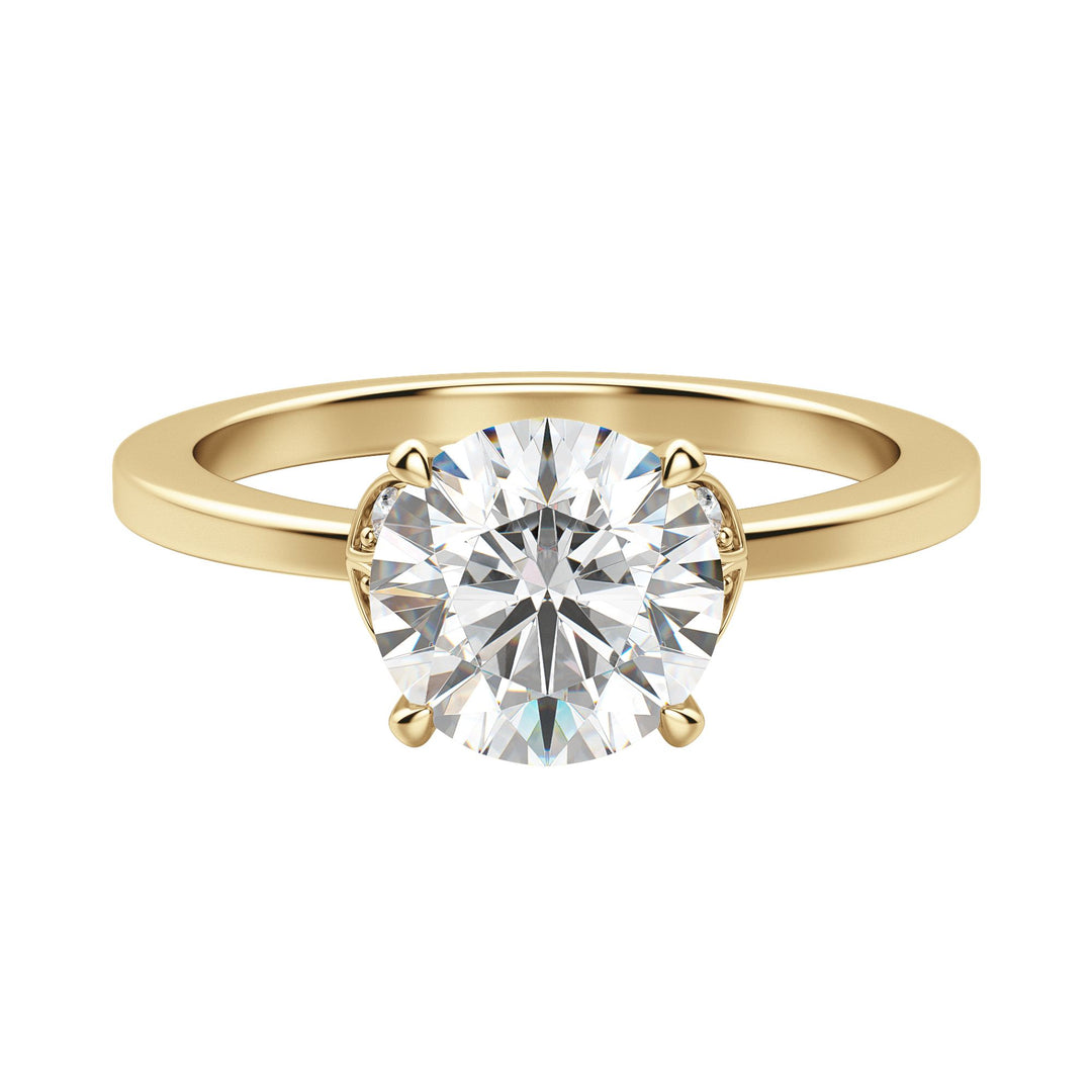 EDEN ROUND CUT MOISSANITE ENGAGEMENT RING