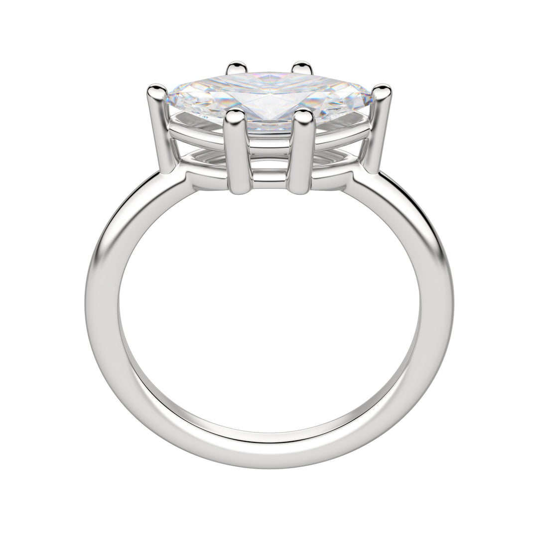 EDGY BASKET CLASSIC MARQUISE CUT MOISSANITE ENGAGEMENT RING