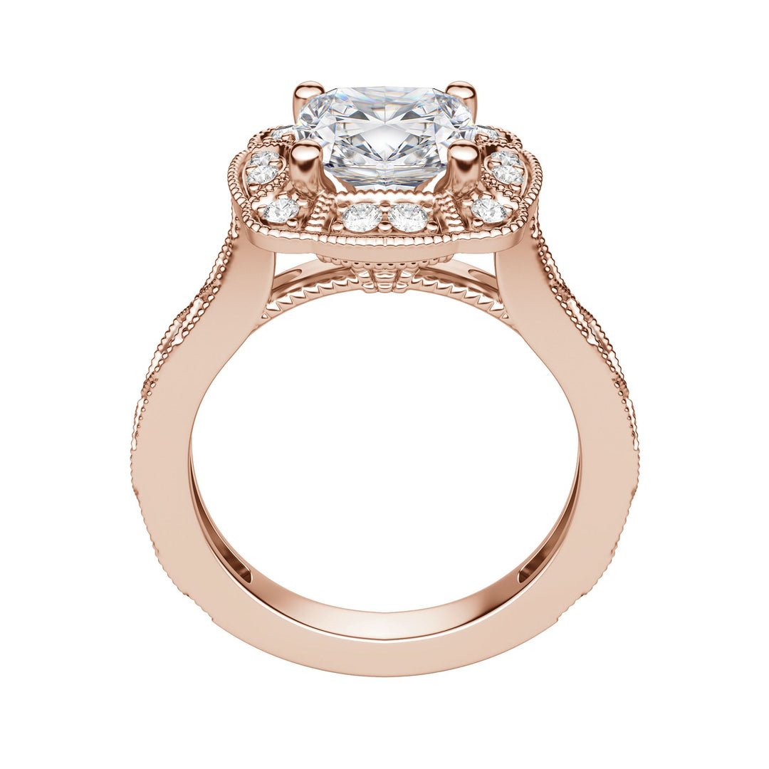 ELMS CUSHION CUT MOISSANITE ENGAGEMENT RING