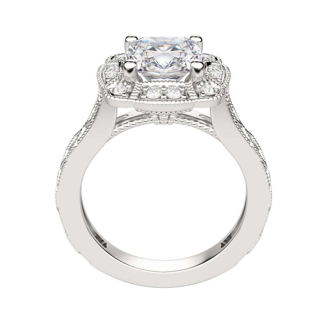 ELMS CUSHION CUT MOISSANITE ENGAGEMENT RING