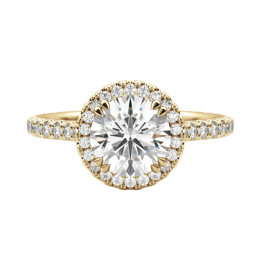 ENVY ROUND CUT MOISSANITE ENGAGEMENT RING