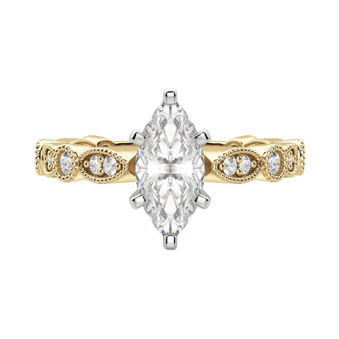 EYRE MARQUISE CUT MOISSANITE ENGAGEMENT RING