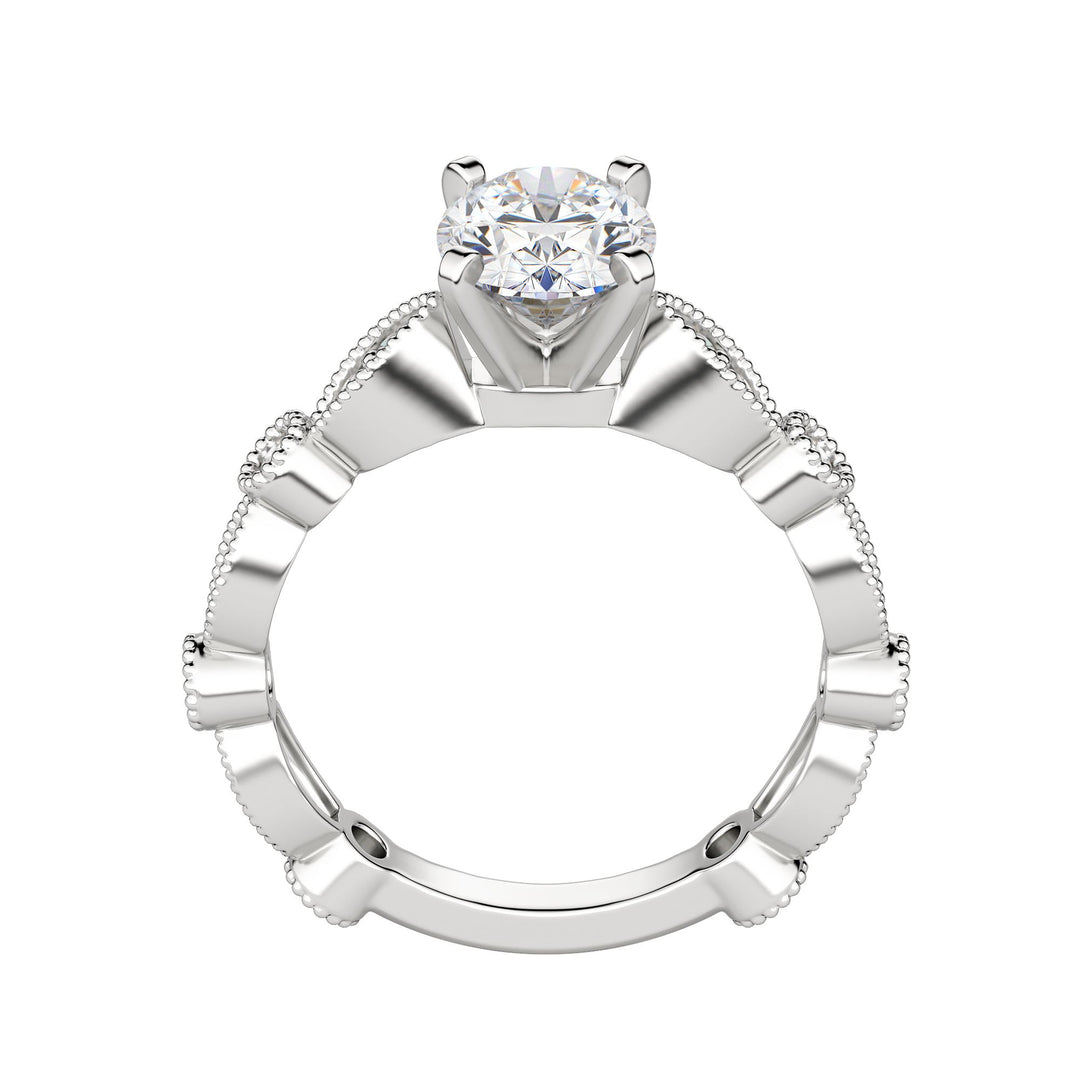 EYRE OVAL CUT MOISSANITE ENGAGEMENT RING