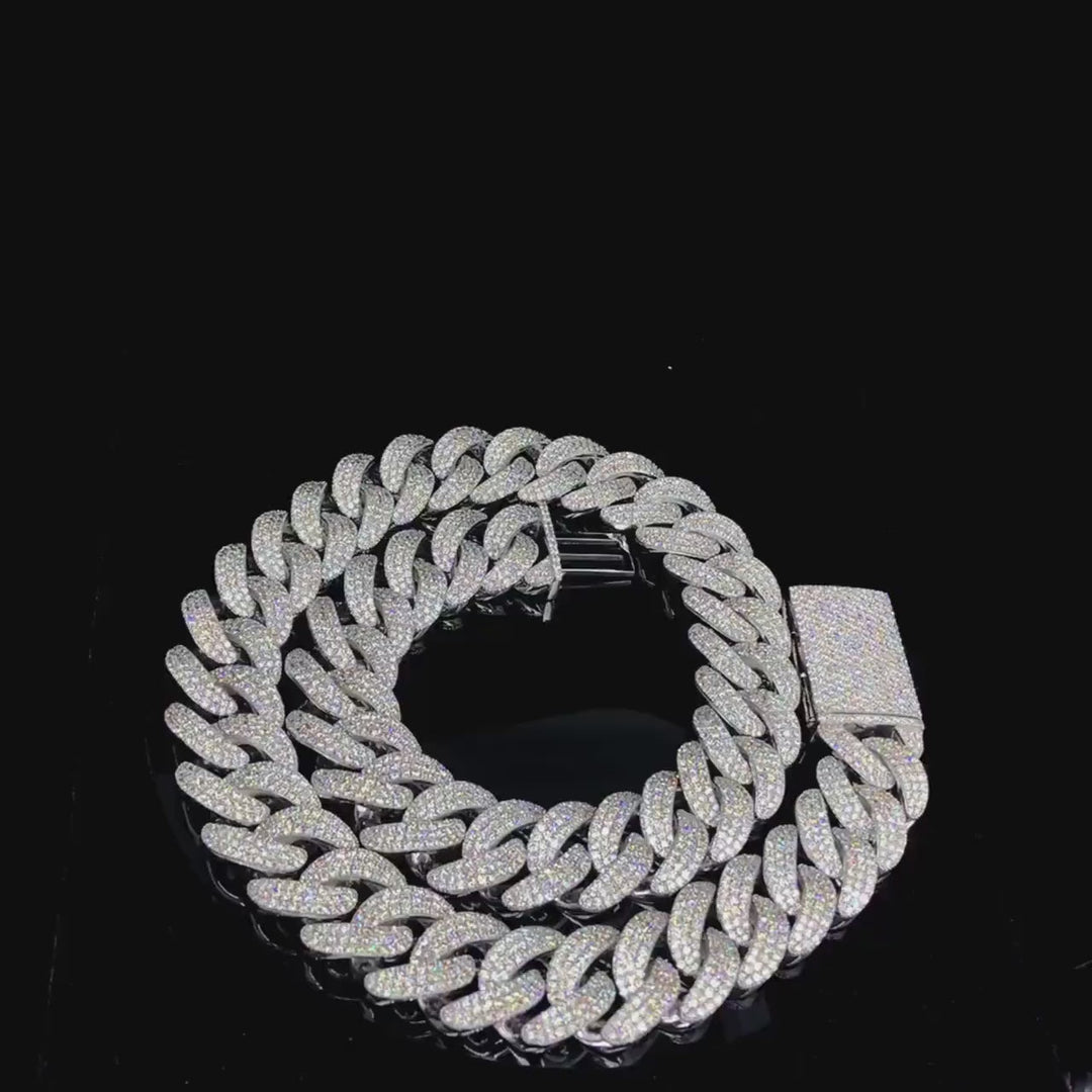 mens silver cuban link chain