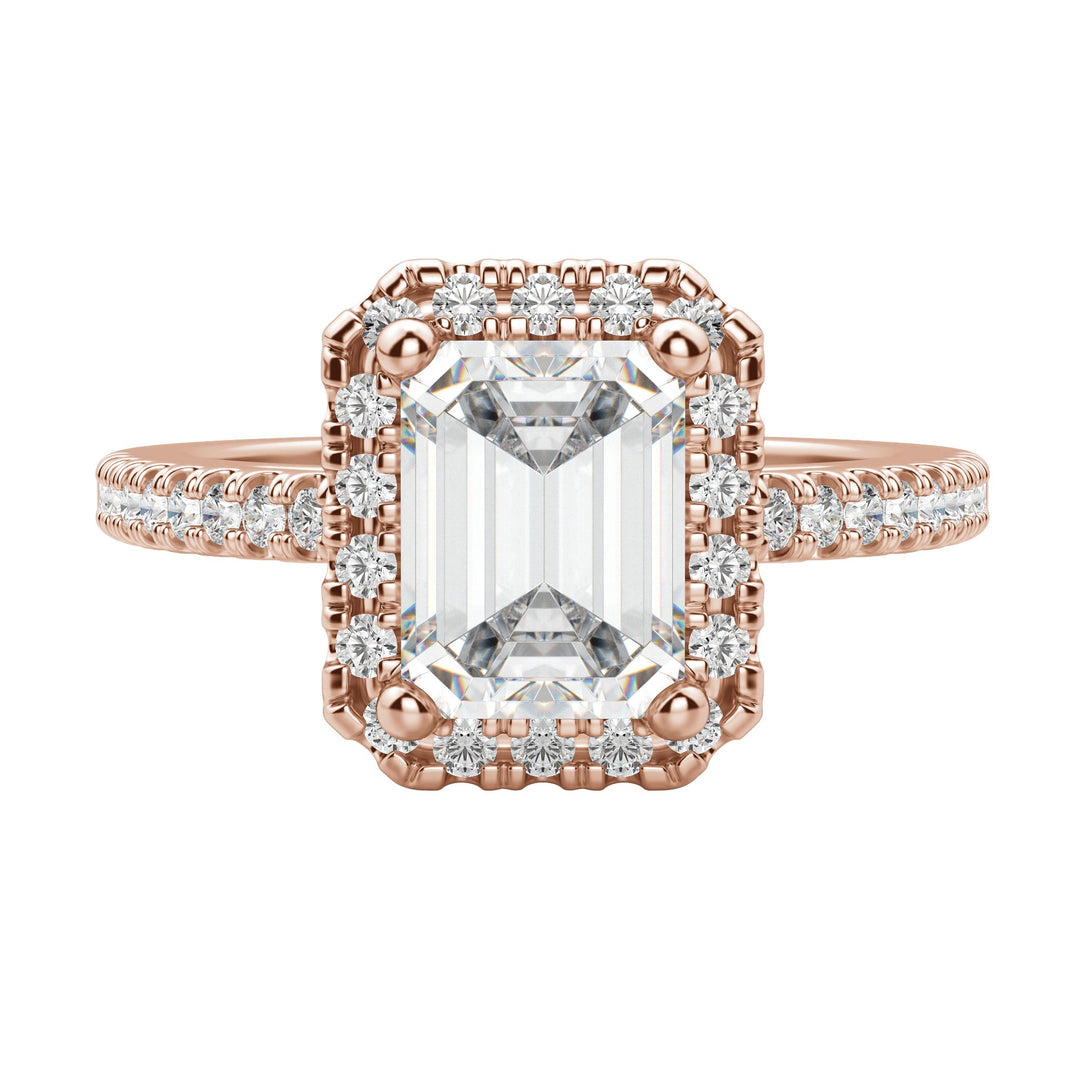 VAIL EMERALD CUT MOISSANITE ENGAGEMENT RING