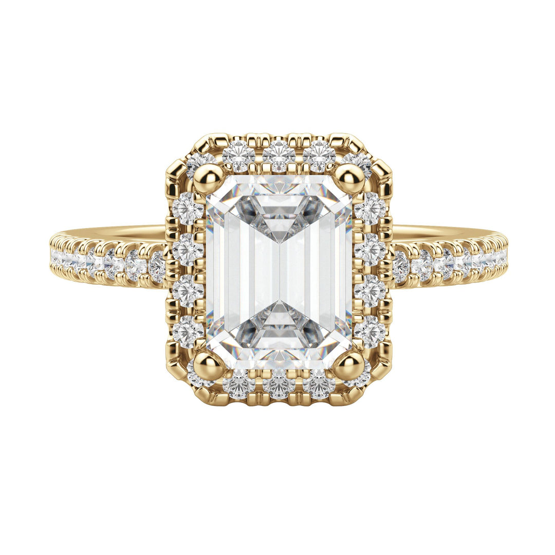 VAIL EMERALD CUT MOISSANITE ENGAGEMENT RING