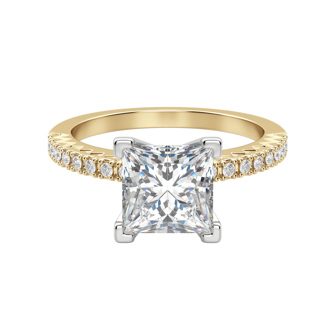 FATE PRINCESS CUT MOISSANITE ENGAGEMENT RING