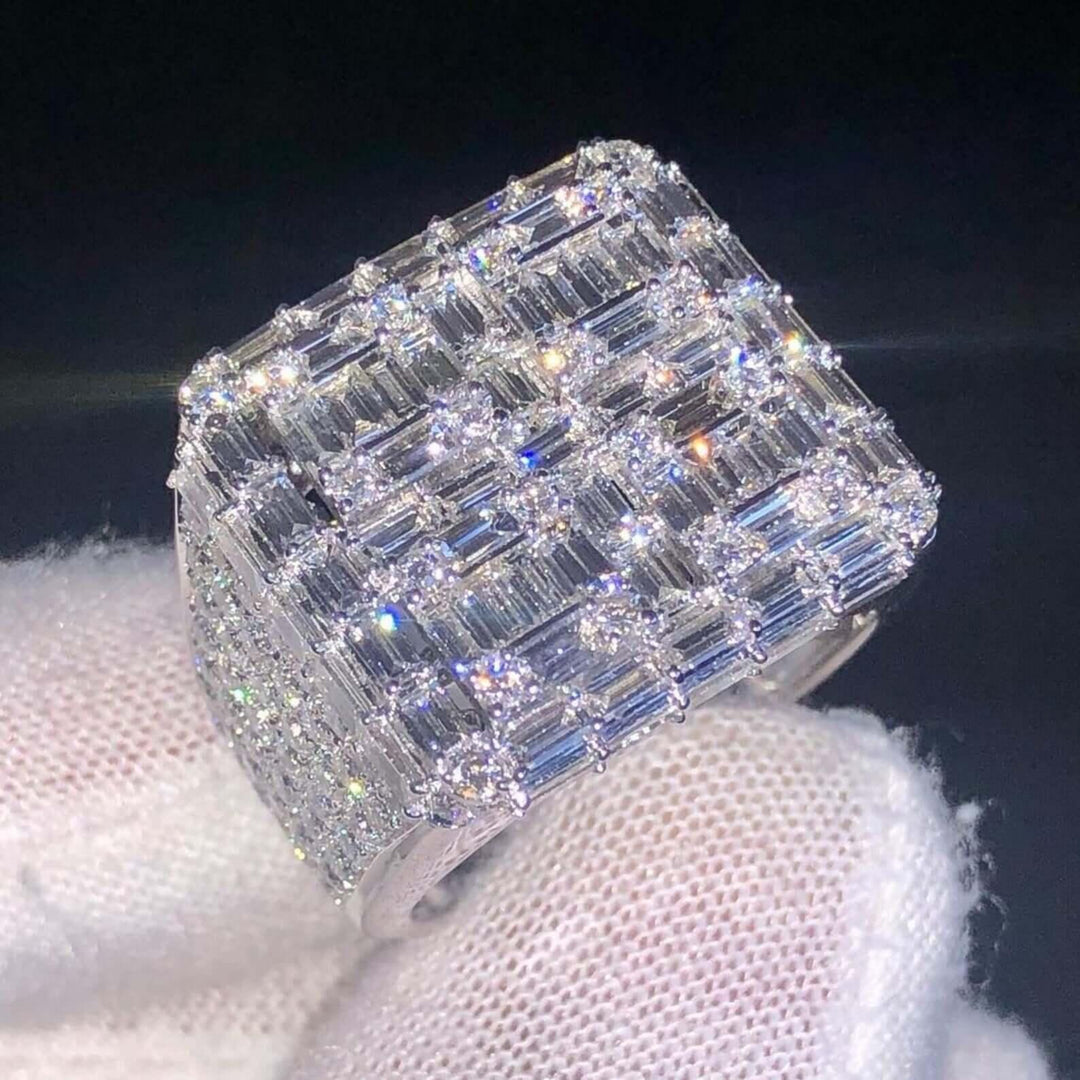 moissanite diamond ring