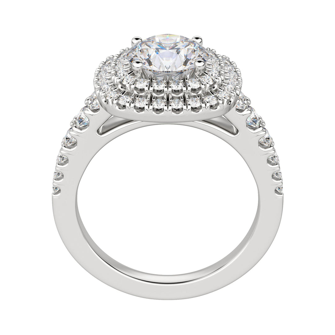 GLOW ROUND CUT MOISSANITE ENGAGEMENT RING