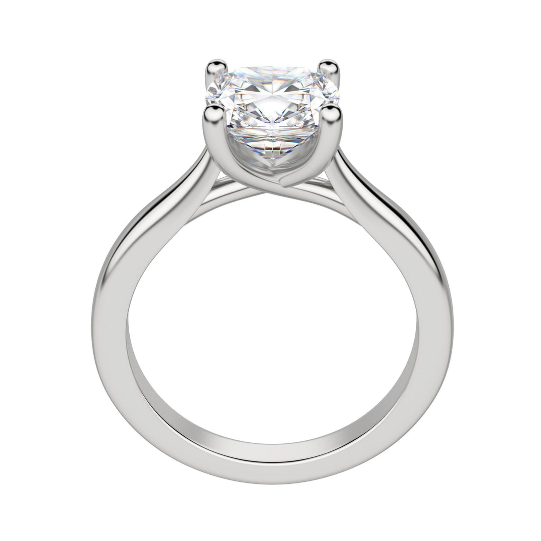 HARP CUSHION CUT MOISSANITE ENGAGEMENT RING