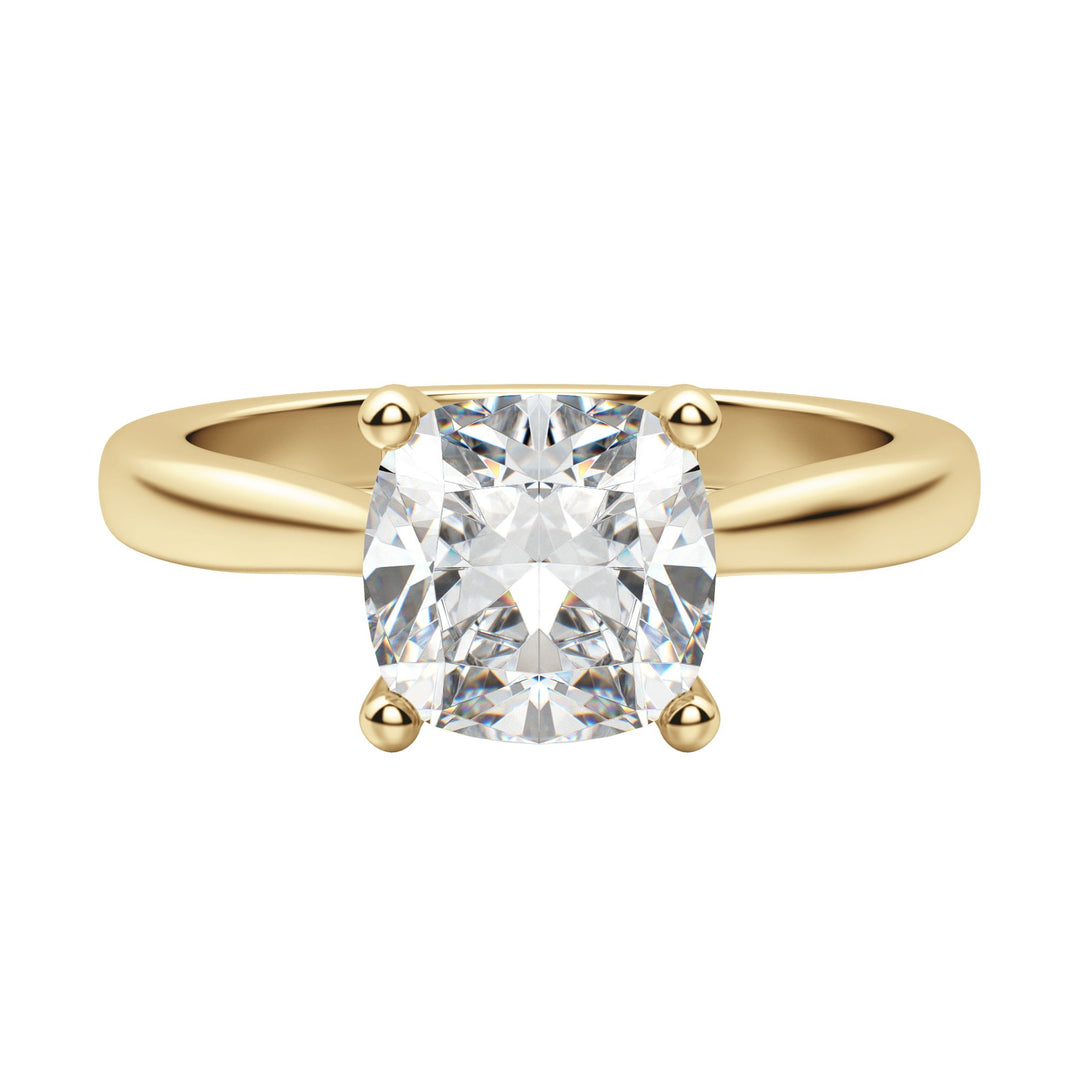 HARP CUSHION CUT MOISSANITE ENGAGEMENT RING