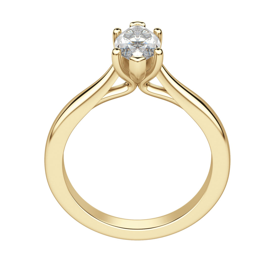 HARP MARQUISE CUT MOISSANITE ENGAGEMENT RING