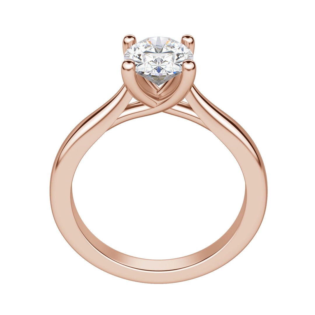 HARP OVAL CUT MOISSANITE ENGAGEMENT RING